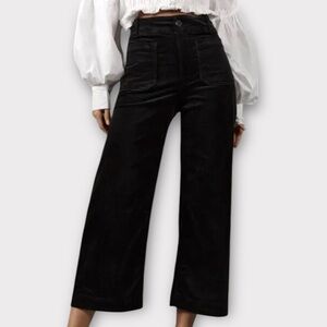 Anthropologie Black Wide Leg Pants